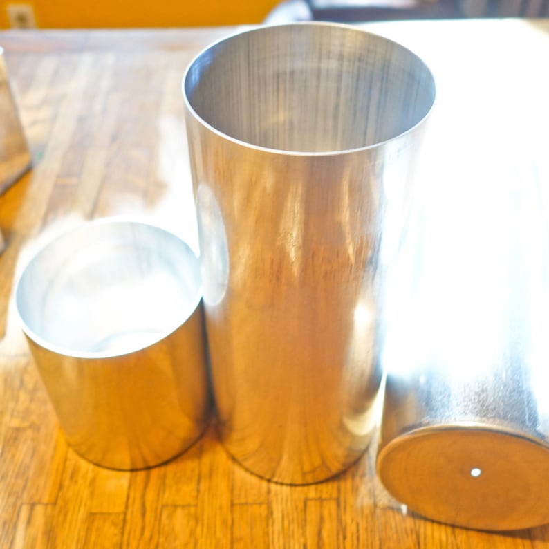 Molde para velas grandes, moldes para velas de pilar, molde para velas de 4 pulgadas, fabricación de velas de metal, molde para velas de pilar, vela de cera de abejas, suministros para hacer velas imagen 4