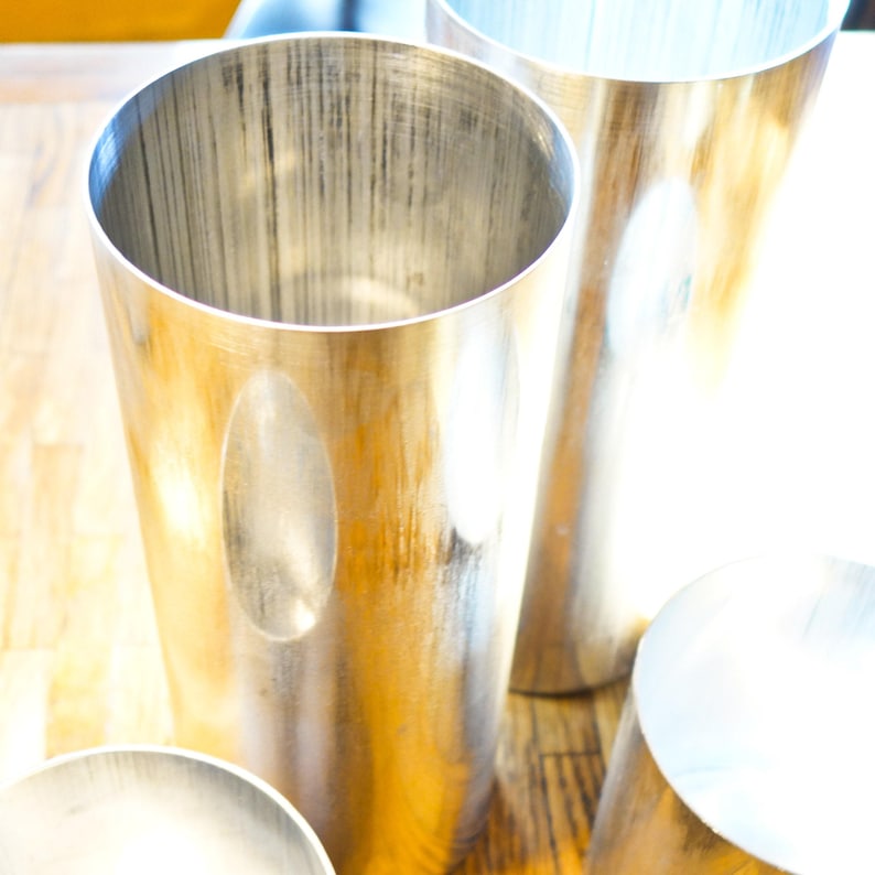 Molde para velas grandes, moldes para velas de pilar, molde para velas de 4 pulgadas, fabricación de velas de metal, molde para velas de pilar, vela de cera de abejas, suministros para hacer velas imagen 6