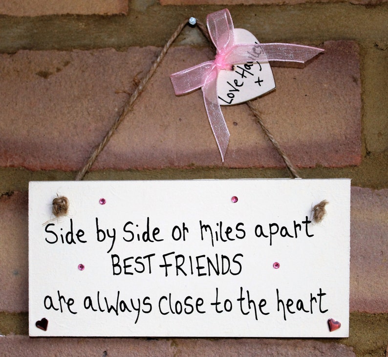 Friend Gift Plaque Best Friend PlaqueBest Friend Gift Etsy