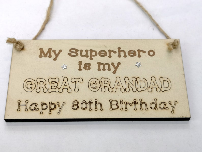 Happy 80th Birthday GiftPersonalised Gift for Grandad