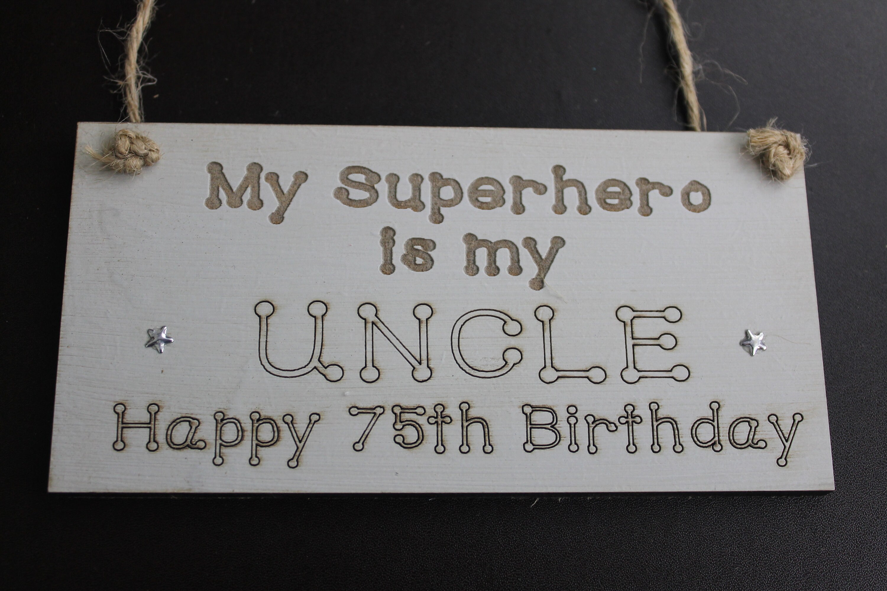 75th Birthday Gift for UnclePersonalised Wooden GiftGift Etsy