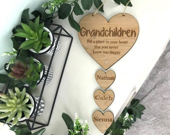 Additional Engraved Hearts ONLY: Grandparent Gift Add-ons