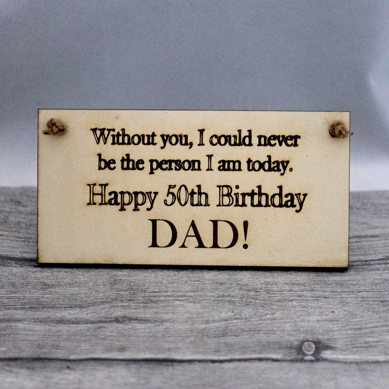 50th Birthday Sign For Dad Dad 50th Birthday Etsy