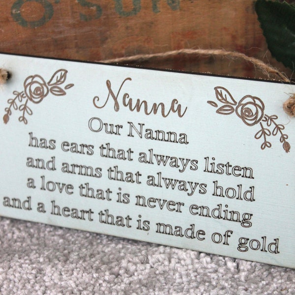 Personalised Gifts for Nanna-Gift for Nanna's Birthday-Gift from Grandchildren to Nanna-Nanna's Mother Day Gift-Christmas Gift for Nanna