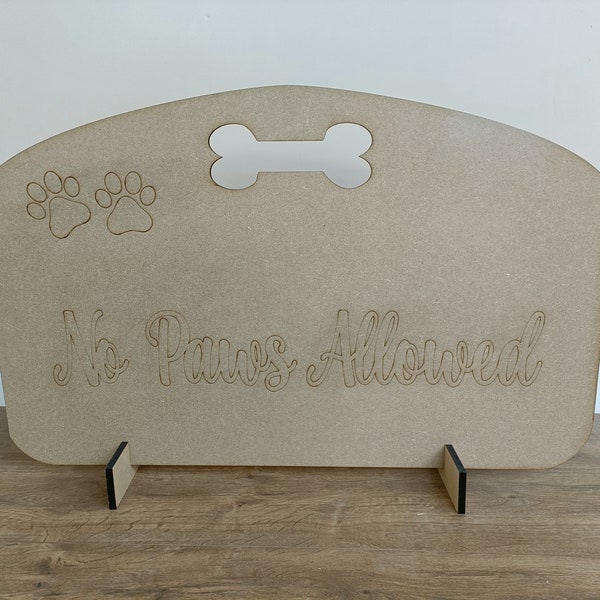 Plain Dog Stopper for Stairs, Gate or Door-Sausage Dog Stopper-Free Personalisation Dog Gate-Pet Stopper