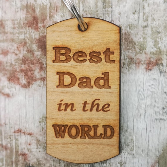 Best Dad Ever-Daddy Fathers Day Gift-Birthday Gift for Dad-Dad Keyring-Dad  Gift from Daughter-Birthday Gift from Kids-Dad Christmas Present