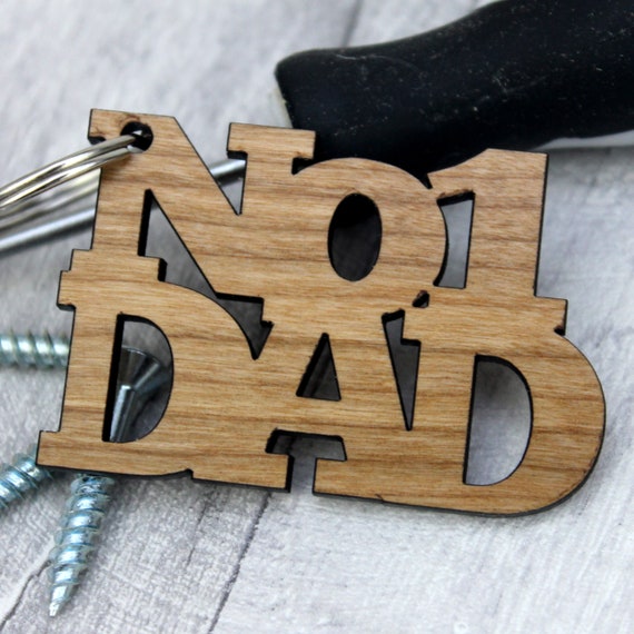 Dad keyring personalised Personalised daddy keychain | Etsy