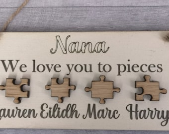 Mum Nana Children Sign Keepsake Plaque Gift Christmas Birthday Personalised P22 Mum Nana Children Sign Keepsake Plaque Gift Christmas Birthday Personalised P22