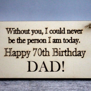 70th Birthday-Dad 70th Birthday Gift-Personalised Dad Birthday Gift-Daddy 70-70th Birthday Card-Birthday Gift-Daddy Birthday