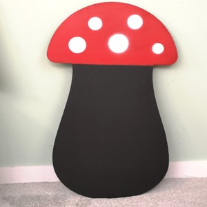 Toadstool Mushroom Blackboard-Kids Outdoor Wall Art-Blackboard Playhouse Decor-Chalkboard Art Design-Outdoor Kids Sign Personalized Gift