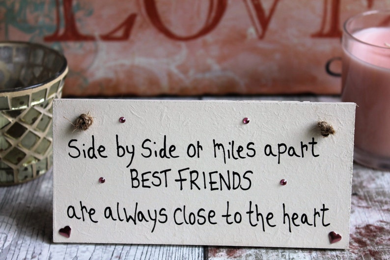 Friend Gift Plaque Best Friend PlaqueBest Friend Gift Etsy