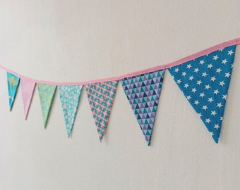 Bunting colorful fabric