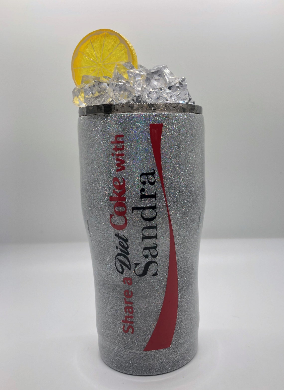 Diet Coke 20 oz Stainless Steel Hogg tumbler with ice and Etsy