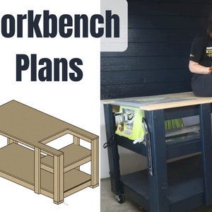 Workbench with Built in Table Saw Build Plans