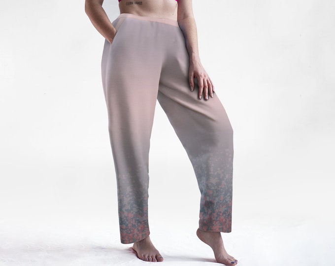 Printed Lounge Pants - Sunrise (Pink accent) | Art Print Lounge Pants