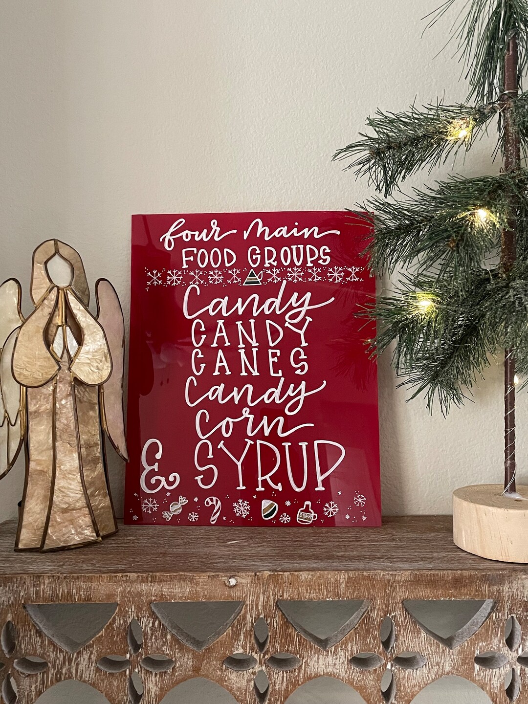 buddy-the-elf-quotes-four-main-food-groups-christmas-gifts-etsy