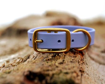 Wasserdichtes Biothane Hundehalsband in Rosé