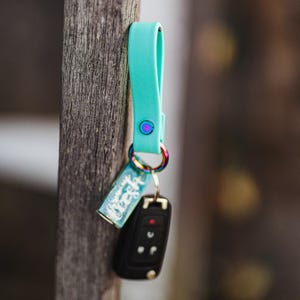 Waterproof Biothane Key Chain/ ID Tag Holder