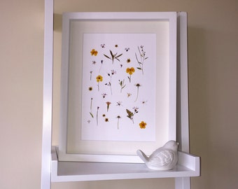 Pressed wildflower meadow giclée print