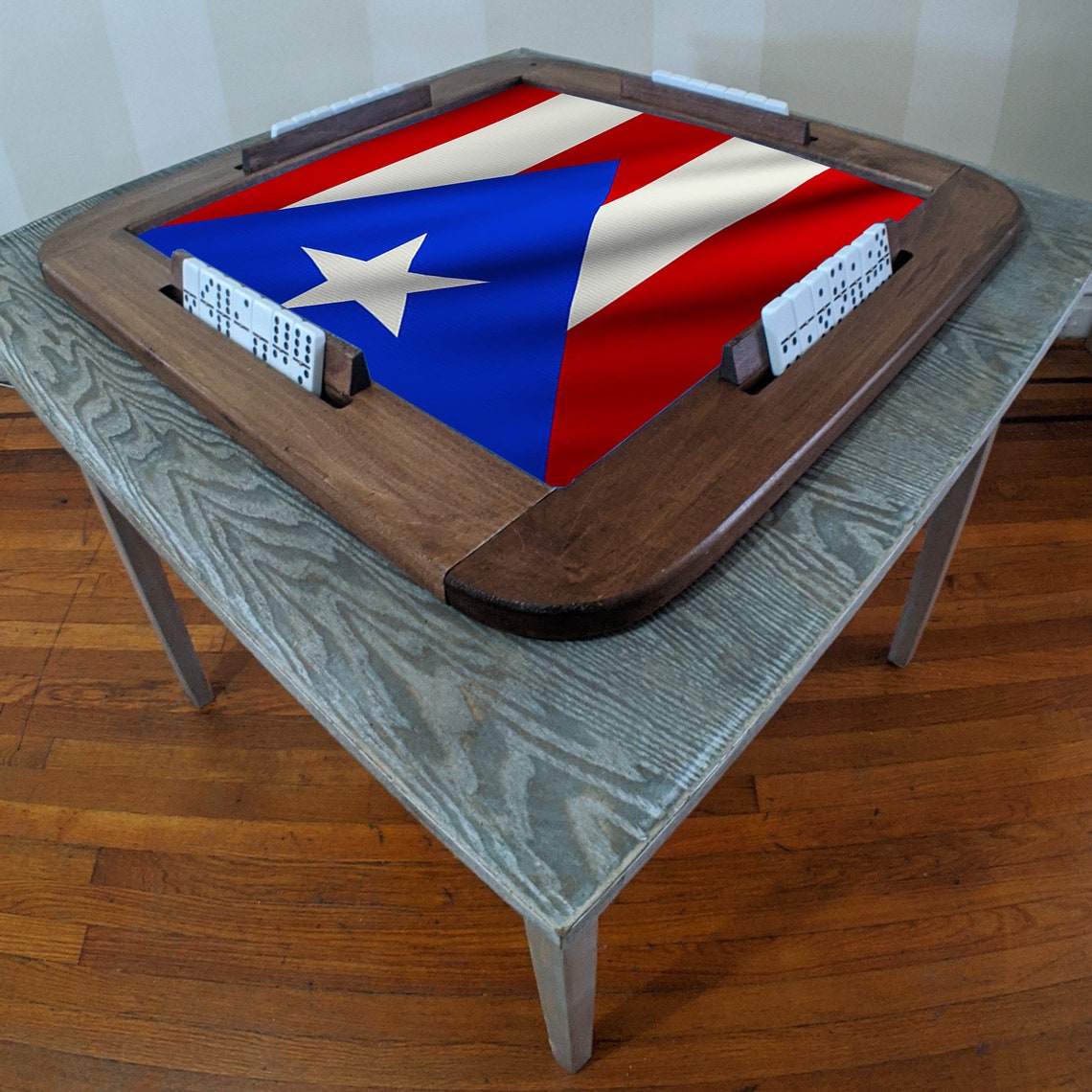 Domino Table Top Puerto Rico Flag Etsy