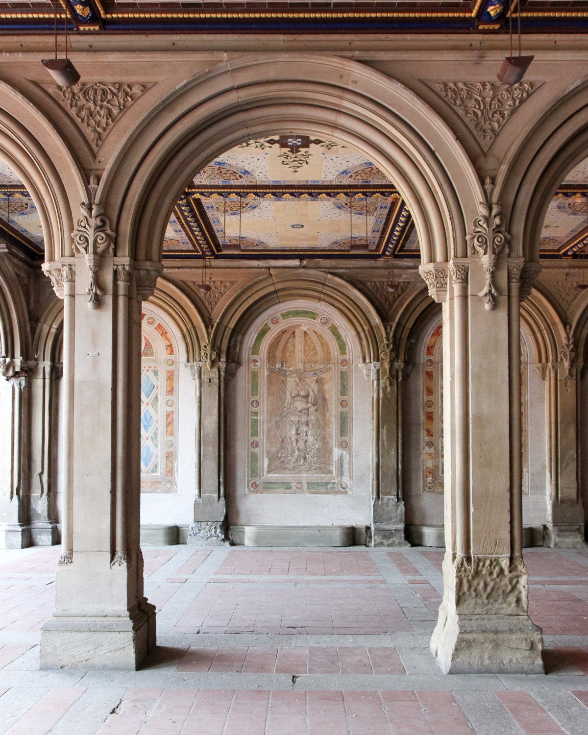  Bethesda Terrace Central Park New York City NYC Manhattan Photo  Photograph Cool Wall Decor Art Print Poster 36x24: Posters & Prints