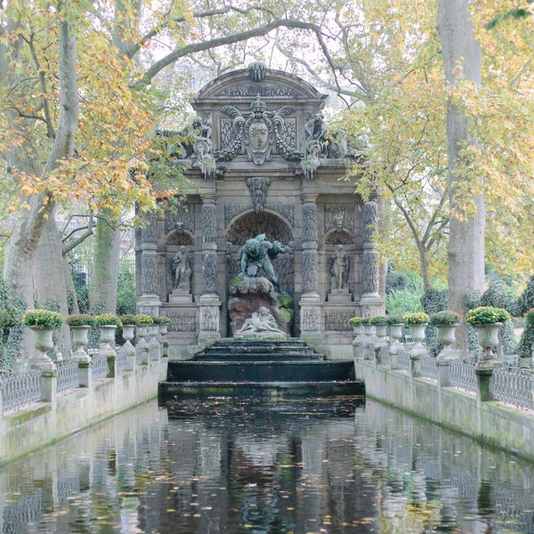 Medici Fountain // Jardin du Luxembourg, Luxembourg Gardens, Paris Fountain, Paris Park, Paris Art Print, Paris Photo, Photography, Decor