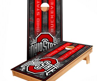 8 Sacchetti Cornhole Ohio State Buckeyes Osu 8 Sacchetti Per Bean - Foto 11