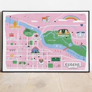 Eugene Oregon Map