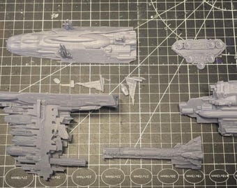 Star Wars 1/1000 Nebulon B 3D Printed Resin Model Kit Misprint AS-IS