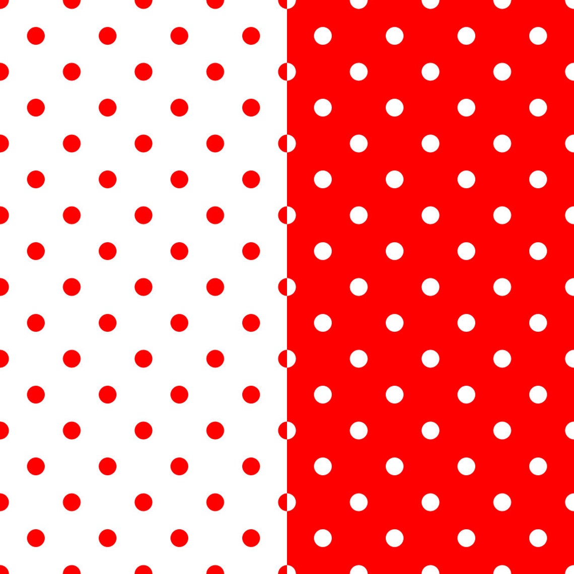 Red And White Polka Dots Digital Scrapbooking Paper Pack Etsy