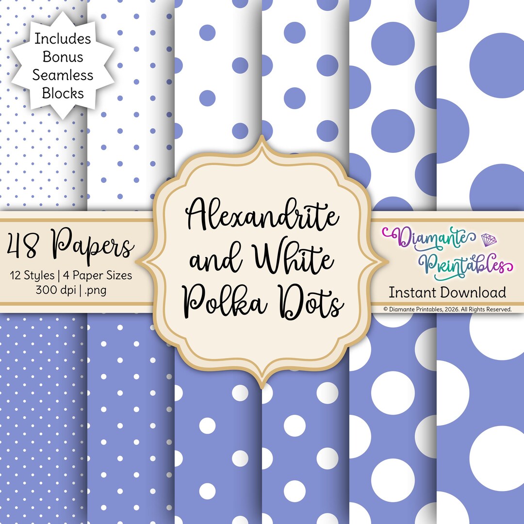 Alexandrite and White Digital Paper Pack | Birthstones Color Collection ...