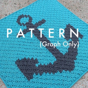 CROCHET PATTERN (Graph Only): Anchor Corner-to-Corner Baby Blanket