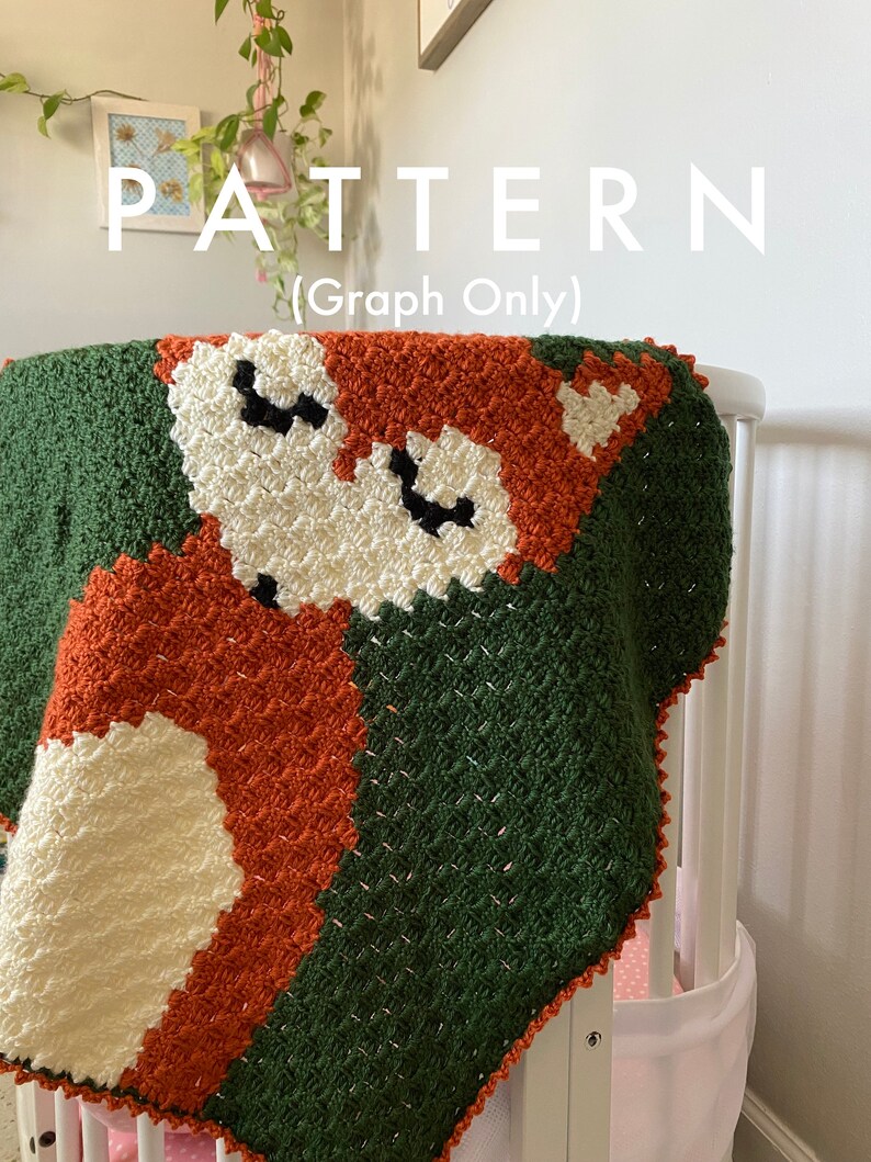 CROCHET PATTERN graph Only : Fox Corner-to-corner Baby - Etsy