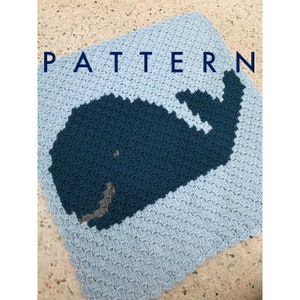 CROCHET PATTERN : Whale Corner-to-Corner Baby Blanket