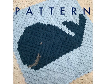 CROCHET PATTERN : Whale Corner-to-Corner Baby Blanket