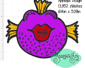 Francesca the Kissy fish Applique  3 sizes