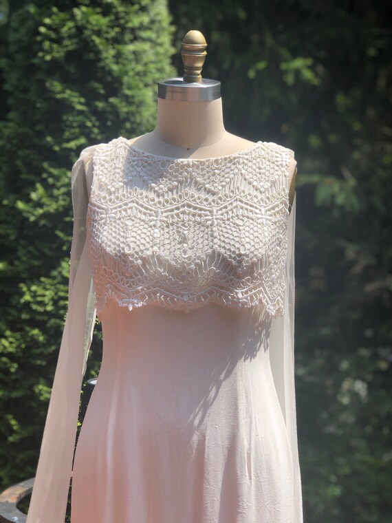 Vintage 1990’s White Ivory Lace Long Dress Scott M