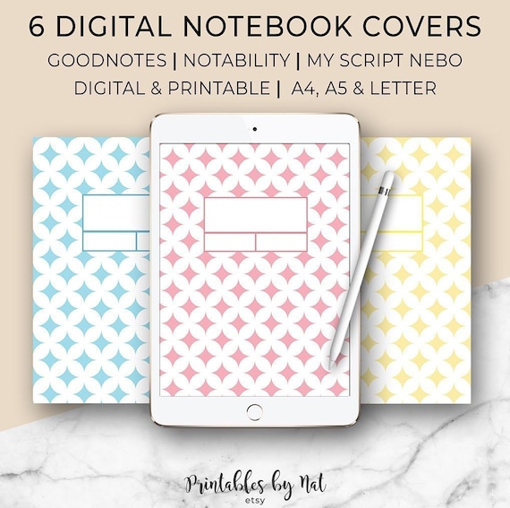 6 Electronic and Printable Laptop computer Addresses, Issue Protect, Goodnotes, Notability, MyScript Nebo, A4 A5 Letter, Template, Binder, Ipad Pill graphic regarding Printable Notebook Covers titled 6 Electronic and Printable Laptop computer Handles, Make a difference Address, Goodnotes, Notability, MyScript Nebo, A4 A5 Letter, Template, Binder, Ipad Pill