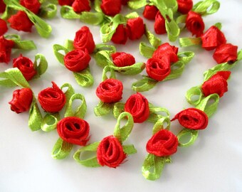 ribbon roses etsy