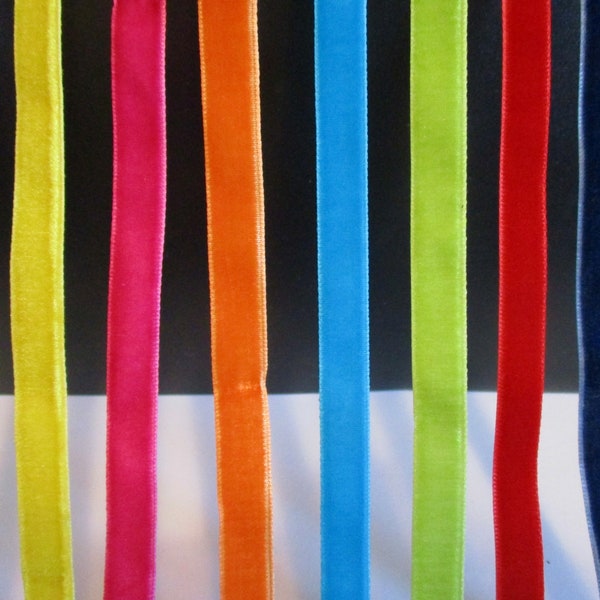 Blue Velvet Ribbon - Etsy