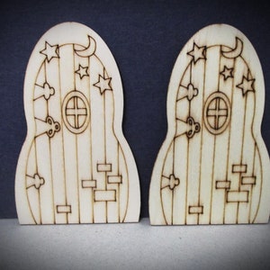 Unfinished Wood Fairy Door: DIY Miniature Fairy Garden Accessory