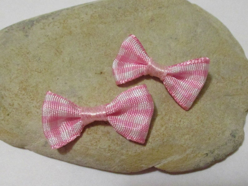 3cm Craft Gift DIY Red 7mm Satin Ready Made Mini Ribbon Bows Pack of 20