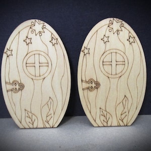 Unfinished Wood Fairy Door: DIY Miniature Fairy Garden Accessory