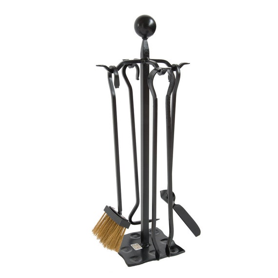 Wrought Iron Fireplace Accessory Set Etsy