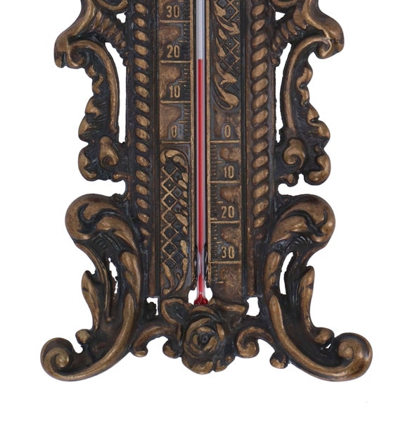 Brass outdoor thermometer with angel Home & Living Ornaments & Accents