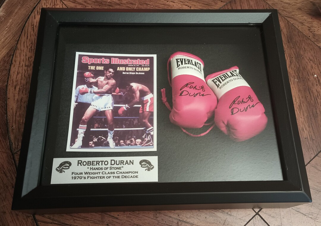 Roberto Duran Vs Esteban Dejesus Boxing Display Etsy