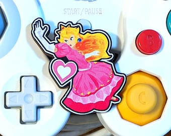 Princess Peach Wooden Pin - Super Smash Bros