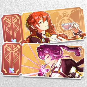 Kafka Himeko Star Rail Stickers