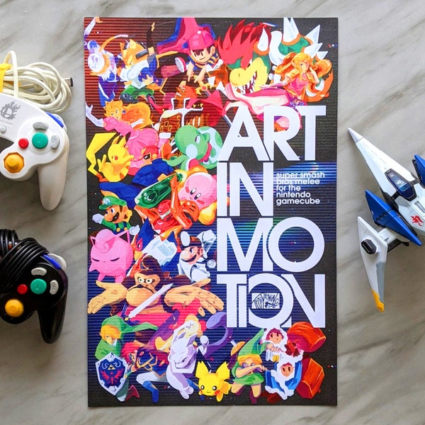 Art In Motion - Super Smash Bros Melee Poster Print