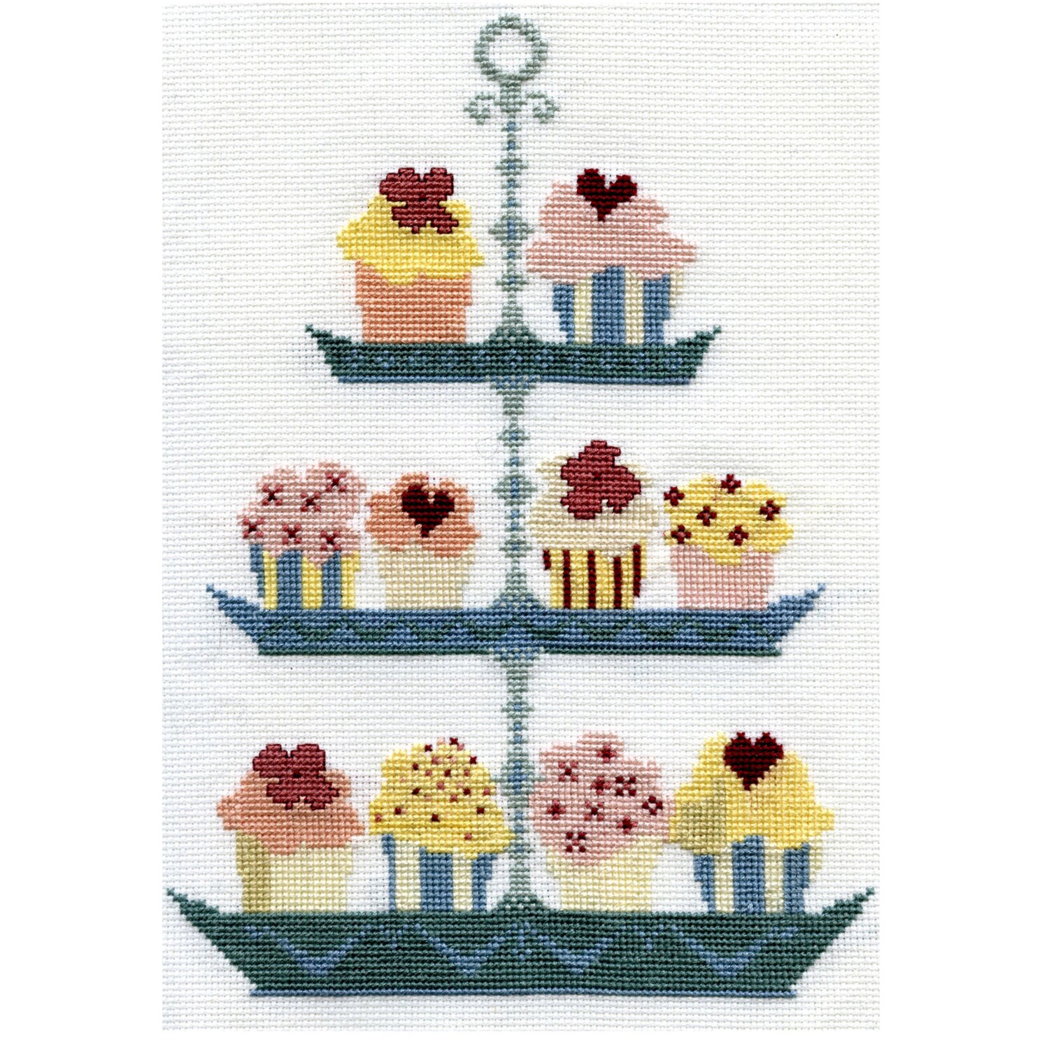 CupCake cross stitch . PDF Download